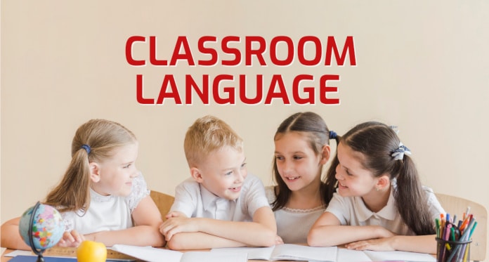 classroom language vocabulary in English