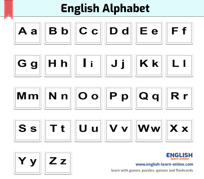 English alphabet - Learn online with Games Pictures Sounds ...
