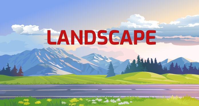 Landscape Vocabulary with Flashcards
