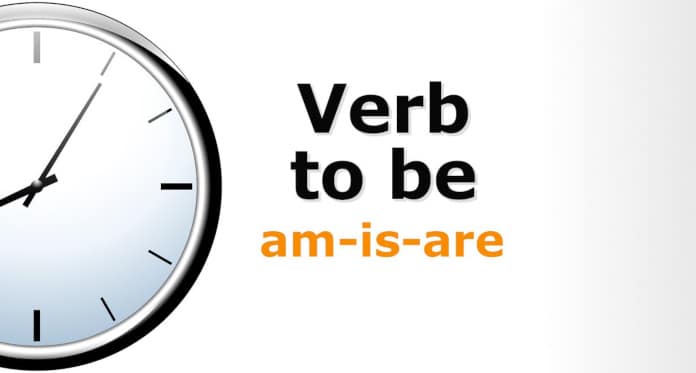 verb to be am is are